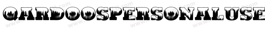 QardoosPersonalUse Regular字体转换